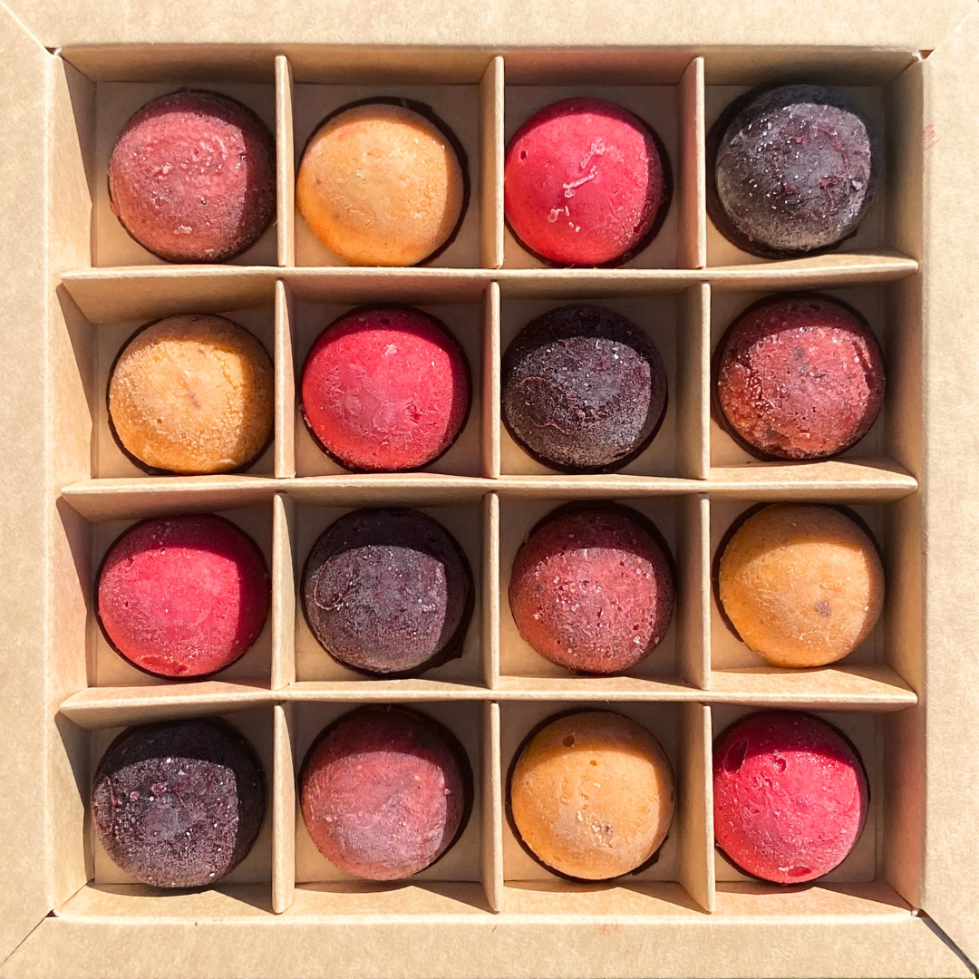 16er Box · Eisgekühlt & fruchtig: Sorbetdrops nach Marias Art · Nur Abholung