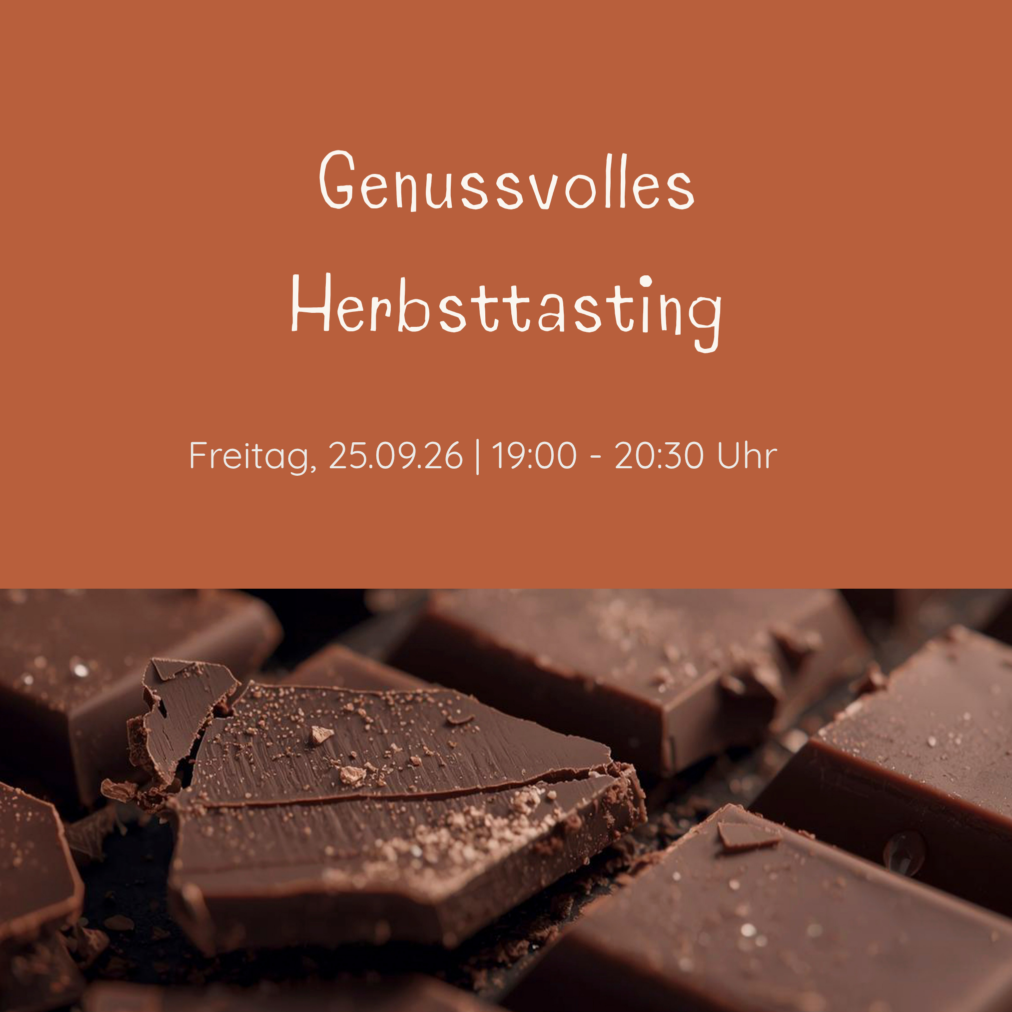 Herbsttasting – Ein genussvoller Streifzug durch den Herbst | Freitag, 25.09.2026