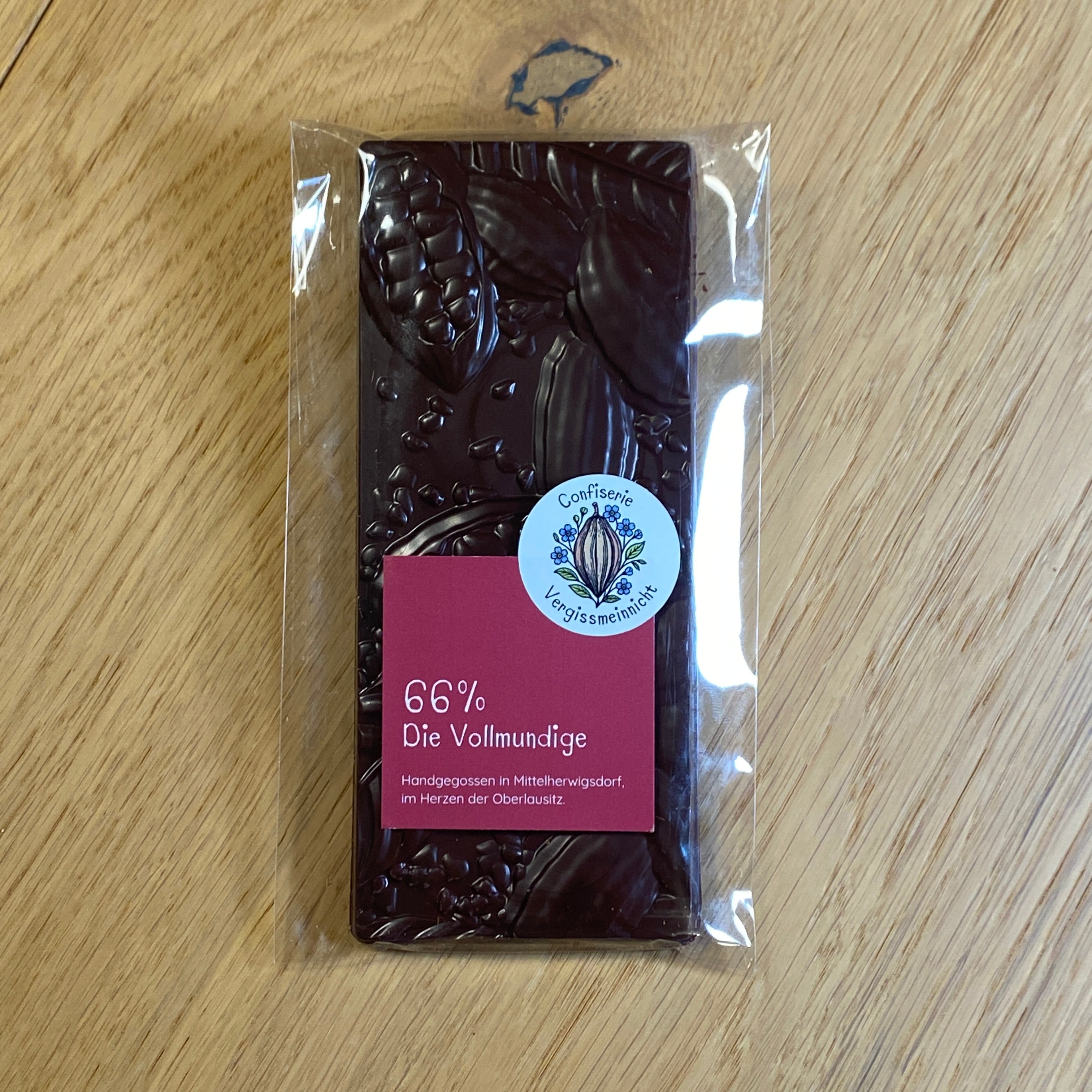 Single-Origin-Tafel „Die Vollmundige“ – 66 % | Beni, Bolivien, 70g