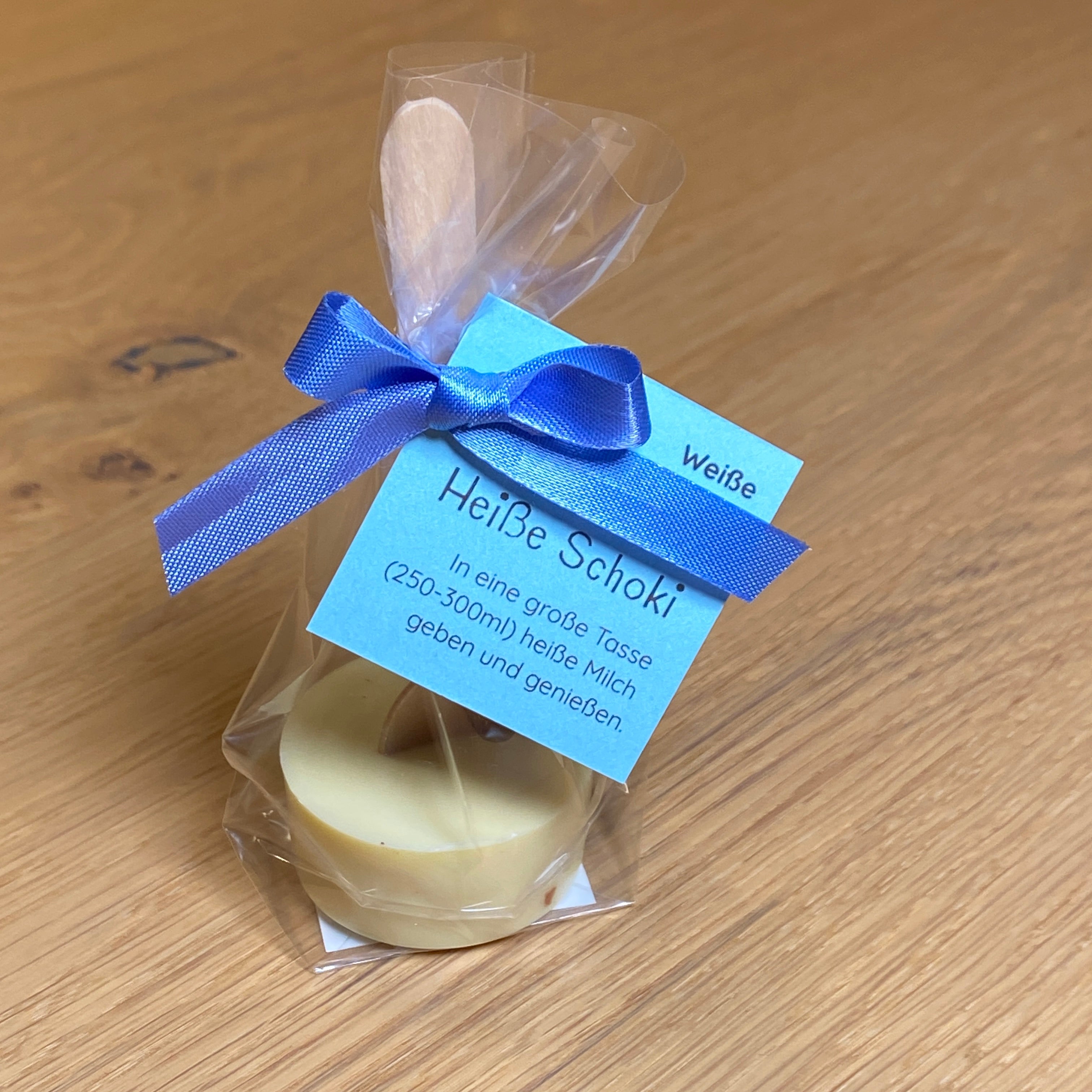 Heiße Schokolade – Die Klare 37% (Weiße Schokolade), 40g