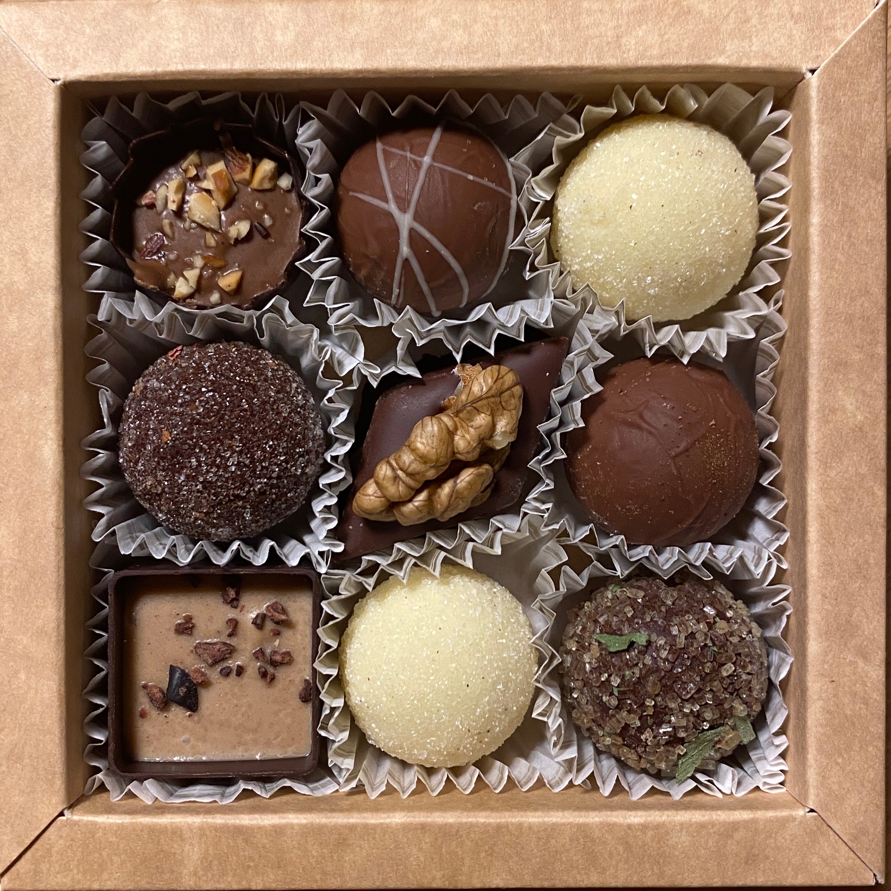 9er Pralinenkollektion „Feine Grüße aus der Oberlausitz“