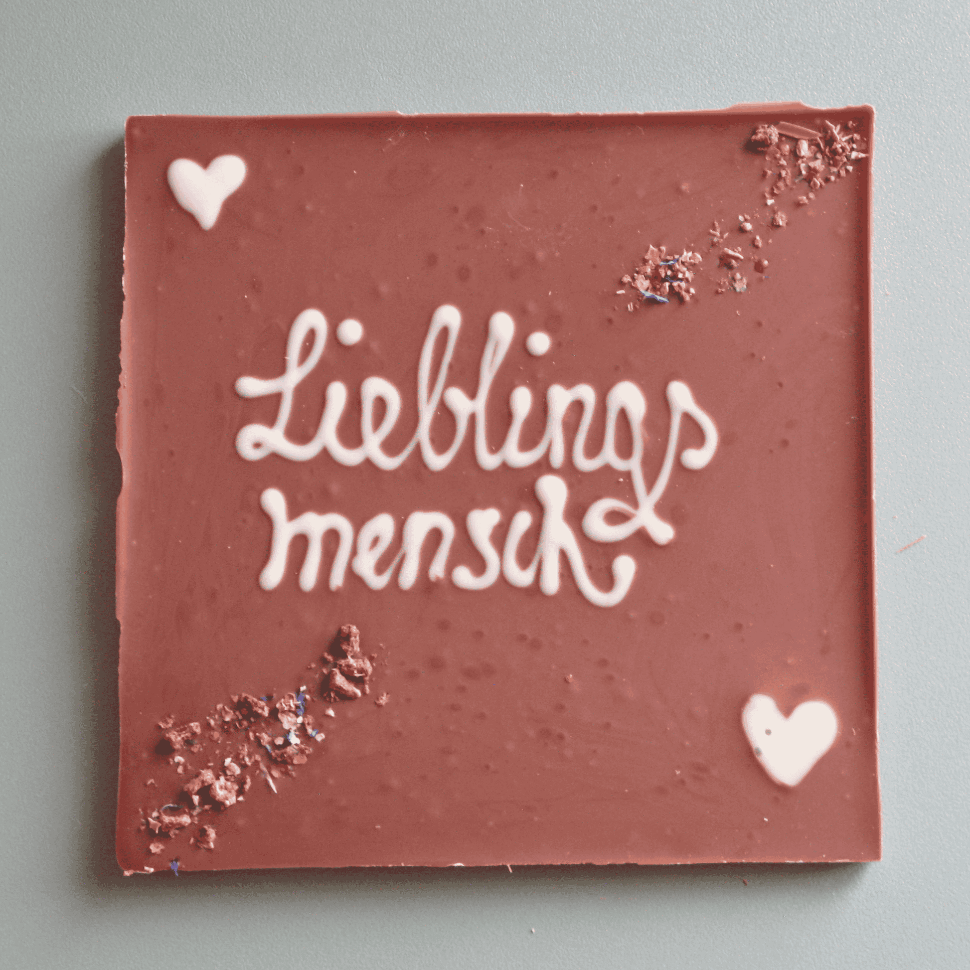 Handgemachte Schokoladentafel Die Weiche 42% Vollmilch,  Lieblingsmensch Geschenk, 80g